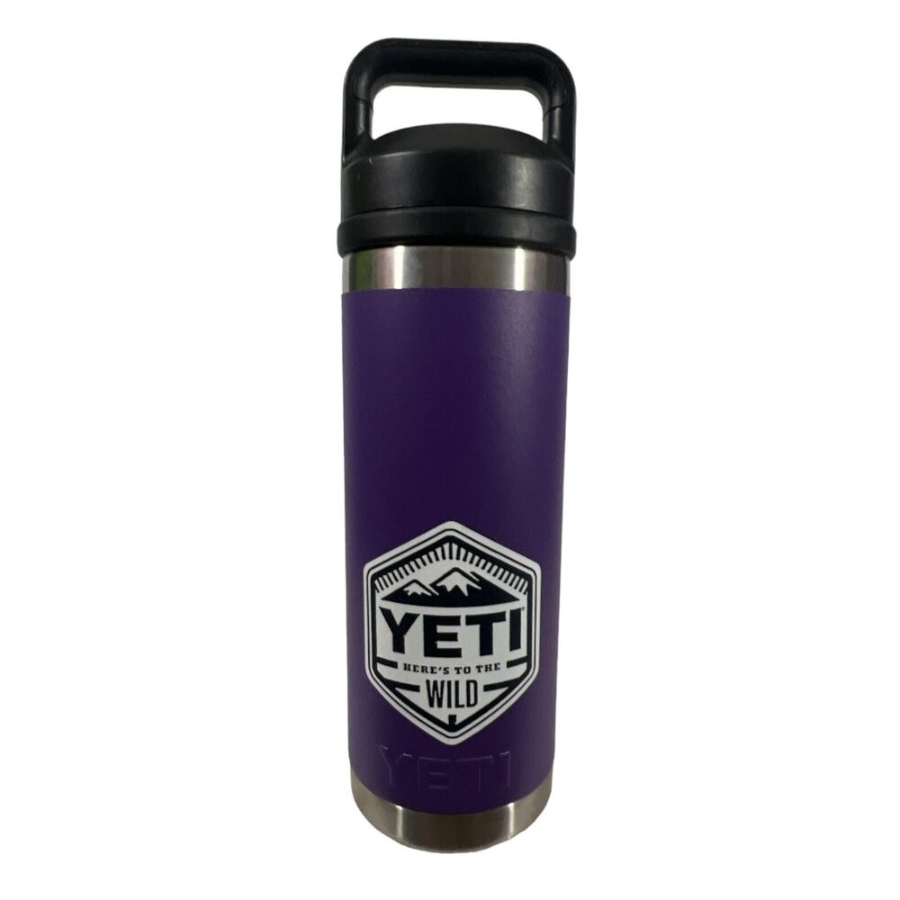 Yeti Peak Purple 18 Oz Rambler Rare and hard to find!